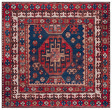 Safavieh Tucson 6'-0" x 6'-0" Rug in Navy / Rust