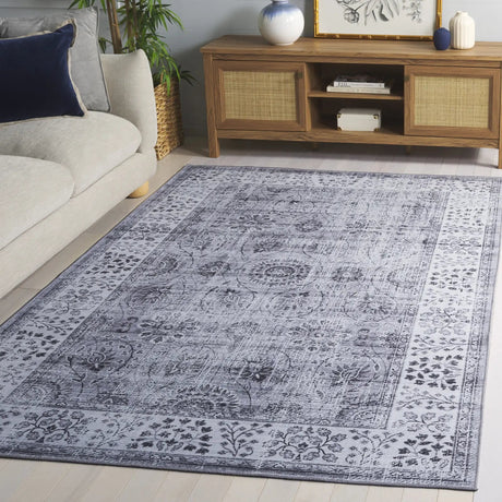 Safavieh Tucson 4'-0" x 6'-0" Rug in Dark Grey / Light Grey