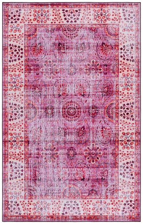 Safavieh Tucson 4'-0" x 6'-0" Rug in Fuchsia / Rust