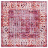 Safavieh Tucson 6'-0" x 6'-0" Rug in Fuchsia / Rust