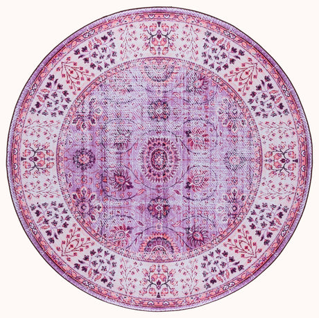 Safavieh Tucson 6'-0" x 6'-0" Rug in Violet / Beige