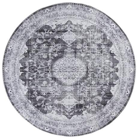 Safavieh Tucson 6'-0" x 6'-0" Rug in Dark Grey / Light Grey