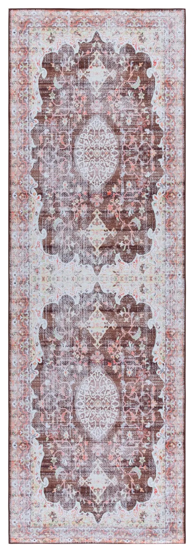 Safavieh Tucson 2'-6" x 8'-0" Rug in Brown / Gold