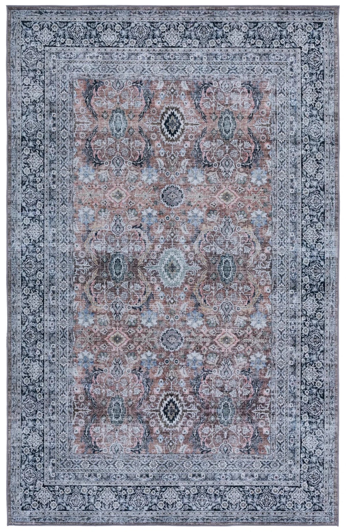 Safavieh Tucson 4'-0" x 6'-0" Rug in Copper / Olive