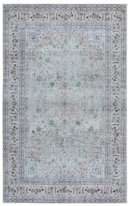 Safavieh Tucson 4'-0" x 6'-0" Rug in Light Green / Beige