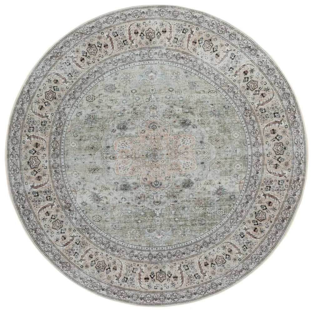 Safavieh Tucson 6'-0" x 6'-0" Rug in Light Green / Beige