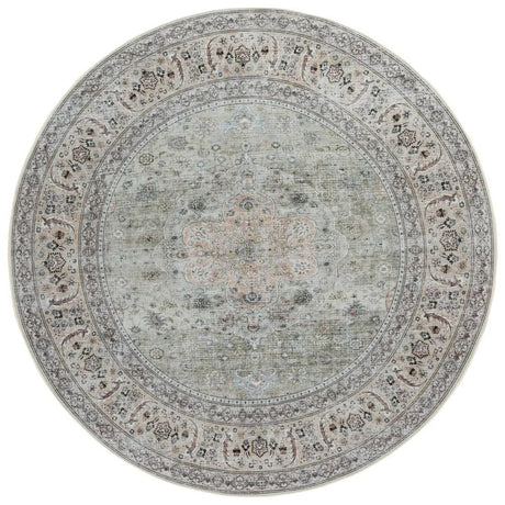 Safavieh Tucson 6'-0" x 6'-0" Rug in Light Green / Beige