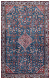 Safavieh Tucson 4'-0" x 6'-0" Rug in Blue / Rust