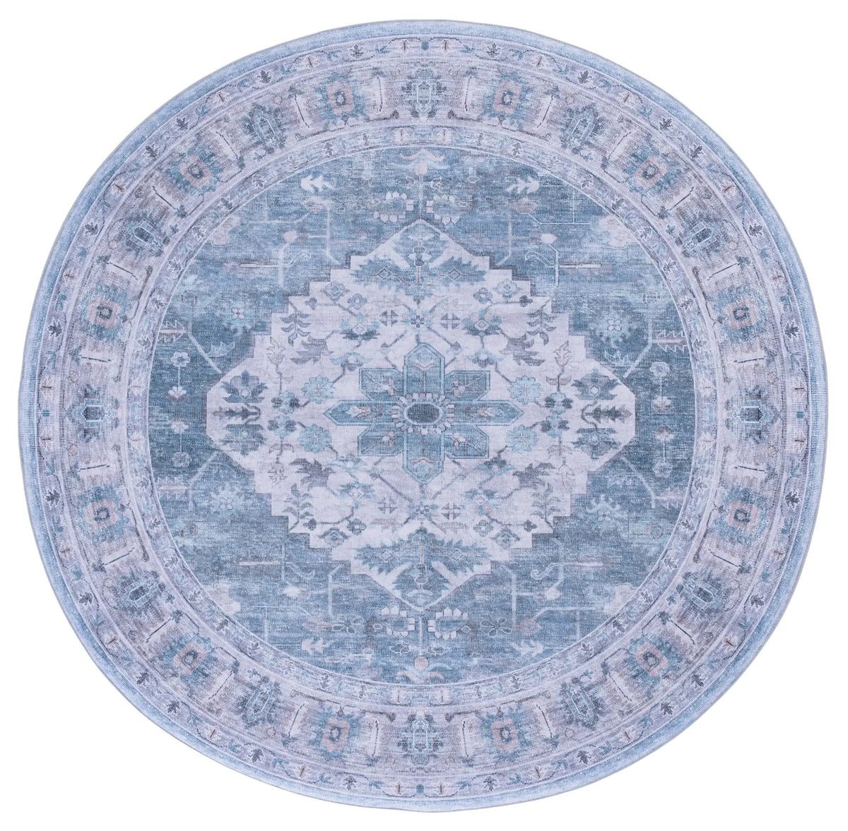 Safavieh Tucson 6'-0" x 6'-0" Rug in Blue / Grey