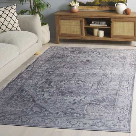 Safavieh Tucson 4'-0" x 6'-0" Rug in Grey / Light Grey