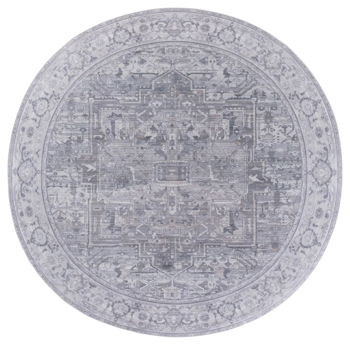 Safavieh Tucson 6'-0" x 6'-0" Rug in Grey / Light Grey