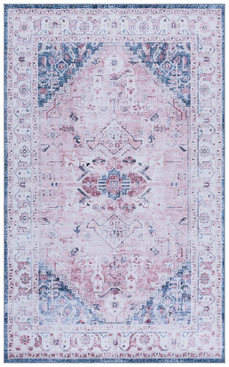 Safavieh Tucson 4'-0" x 6'-0" Rug in Light Pink / Blue
