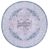 Safavieh Tucson 6'-0" x 6'-0" Rug in Light Pink / Blue