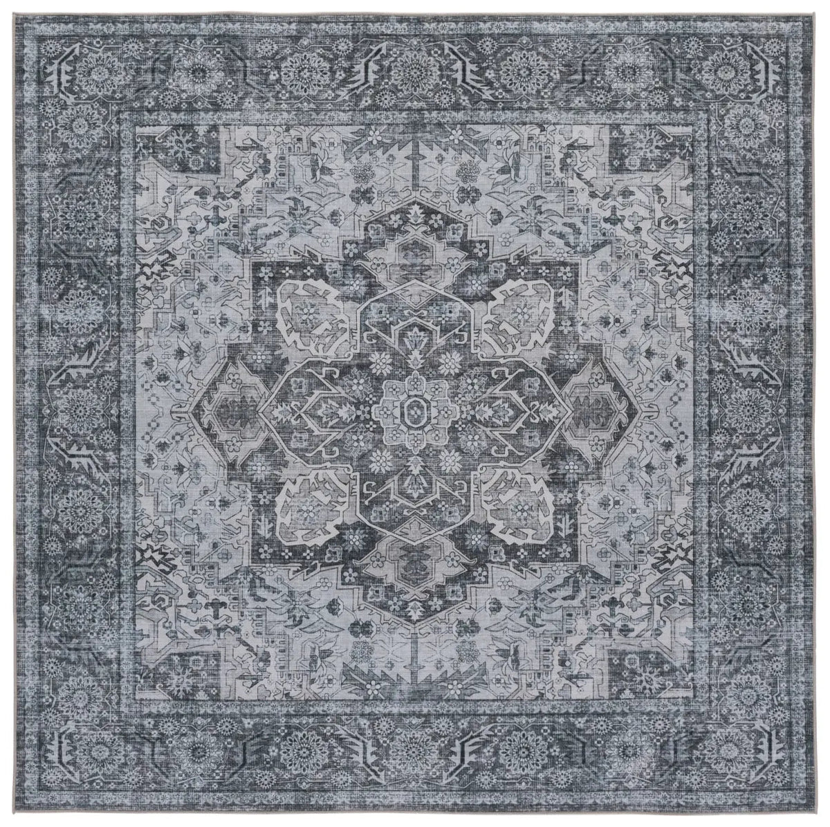 Safavieh Tucson 6'-0" x 6'-0" Rug in Grey / Grey
