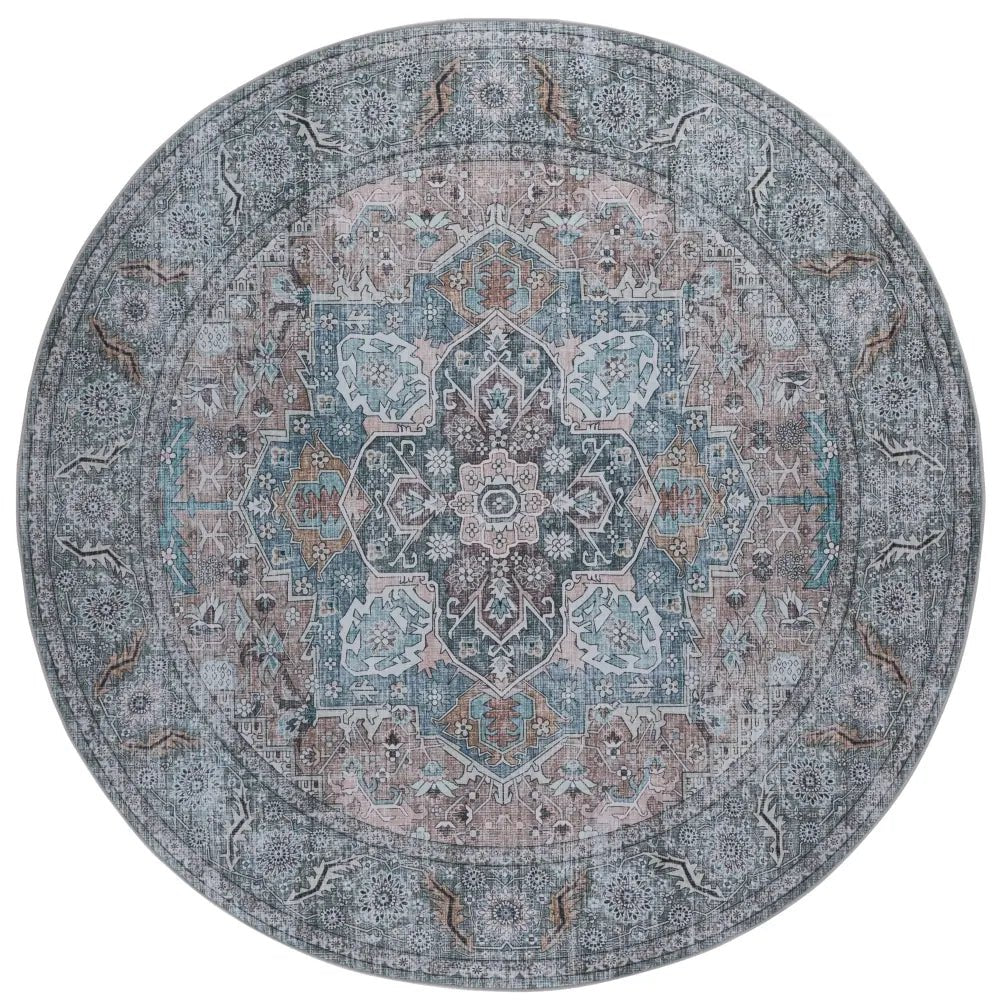 Safavieh Tucson 6'-0" x 6'-0" Rug in Copper / Green