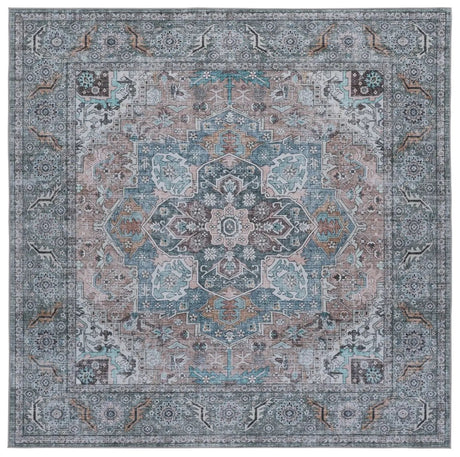 Safavieh Tucson 6'-0" x 6'-0" Rug in Copper / Green