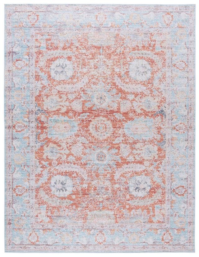 Safavieh Tucson Tsn908K Turquoise/Rust Rug.