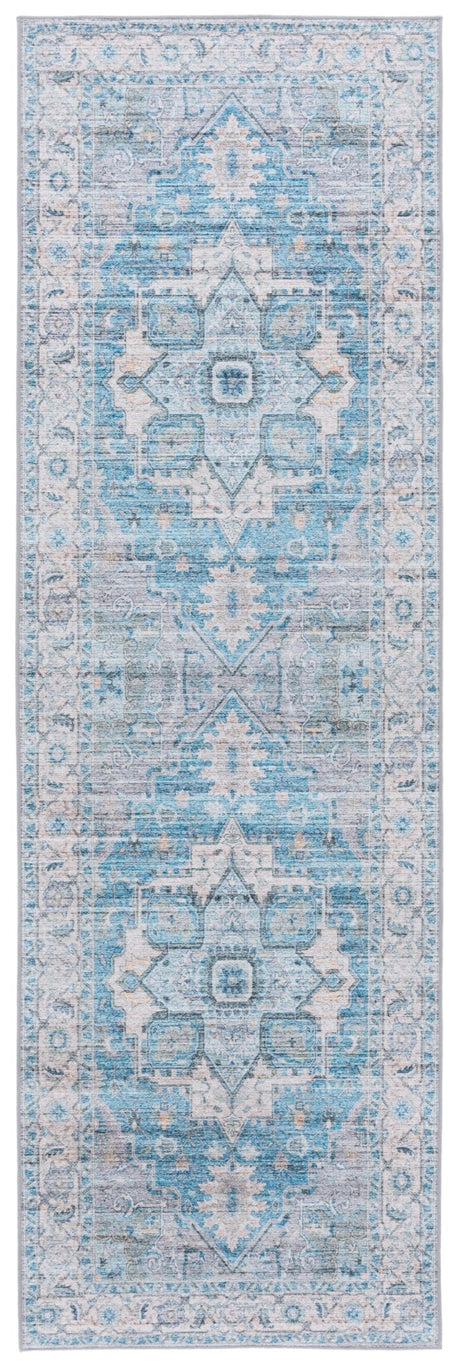Safavieh Tucson Tsn913B Grey/Turquoise Rug.