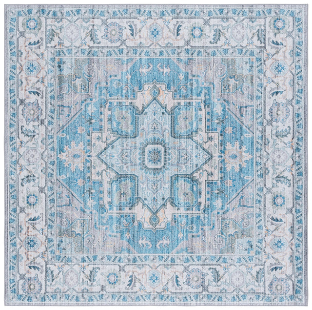 Safavieh Tucson Tsn913B Grey/Turquoise Rug.