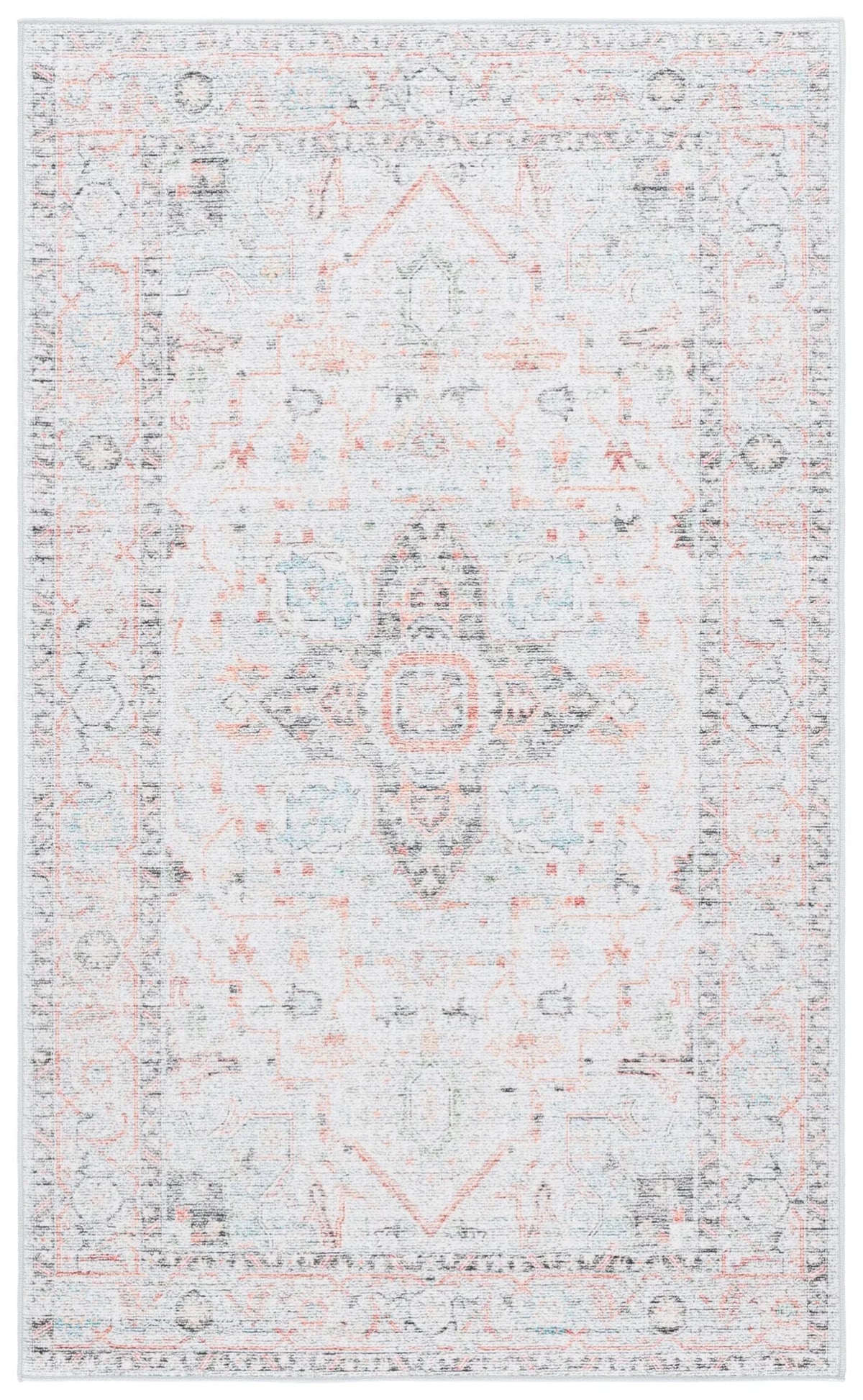 Safavieh Tucson 3'-0" x 5'-0" Rug in Light Grey / Light Green