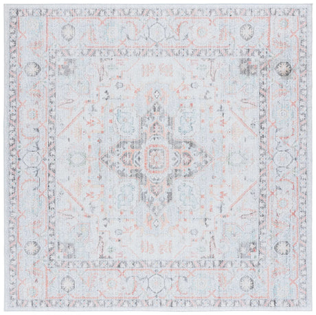 Safavieh Tucson 6'-0" x 6'-0" Rug in Light Grey / Light Green