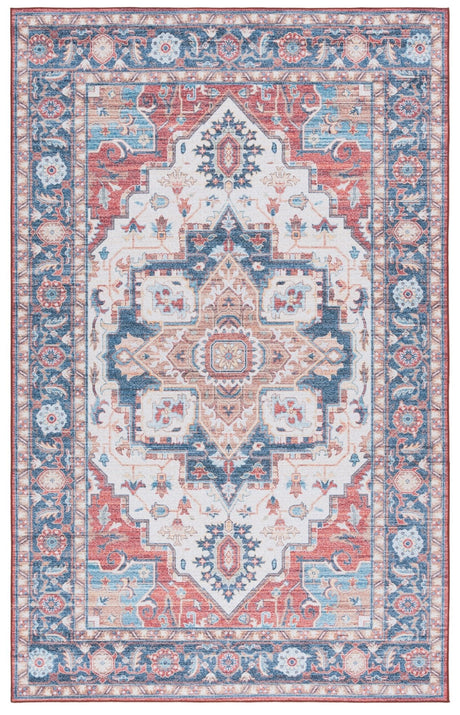 Safavieh Tucson Tsn913Q Rust/Blue Rug.