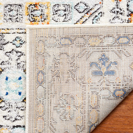 Safavieh Tulum Tul660A Ivory Grey/Blue Rust Rug.