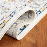 Safavieh Tulum Tul660A Ivory Grey/Blue Rust Rug.