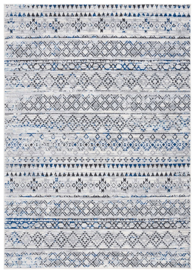 Safavieh Tulum Tul663H Ivory Grey/Grey Blue Rug.