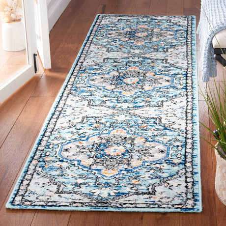 Safavieh Tulum Tul668M Blue Grey/Rust Rug.