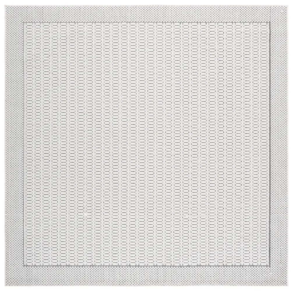 Safavieh Veranda 6'-7" x 6'-7" Rug in Ivory / Dark Grey