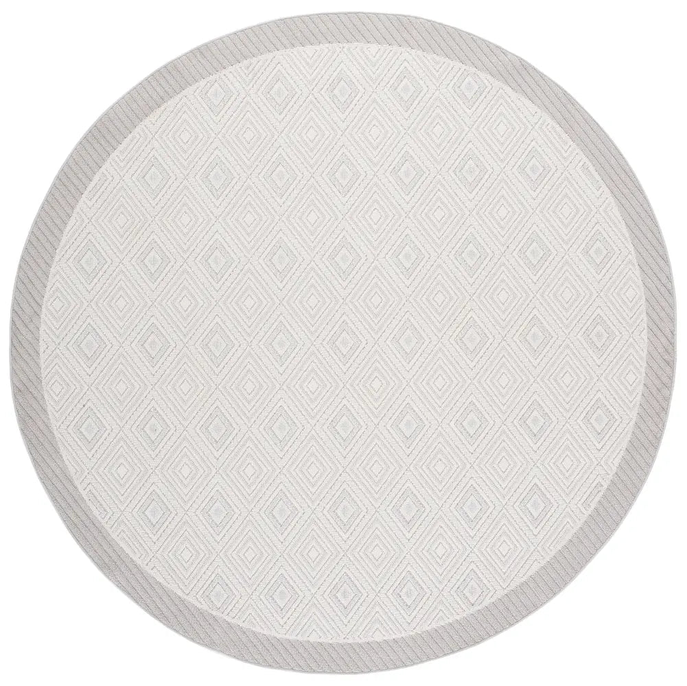 Safavieh Veranda 6'-7" x 6'-7" Rug in Ivory / Grey