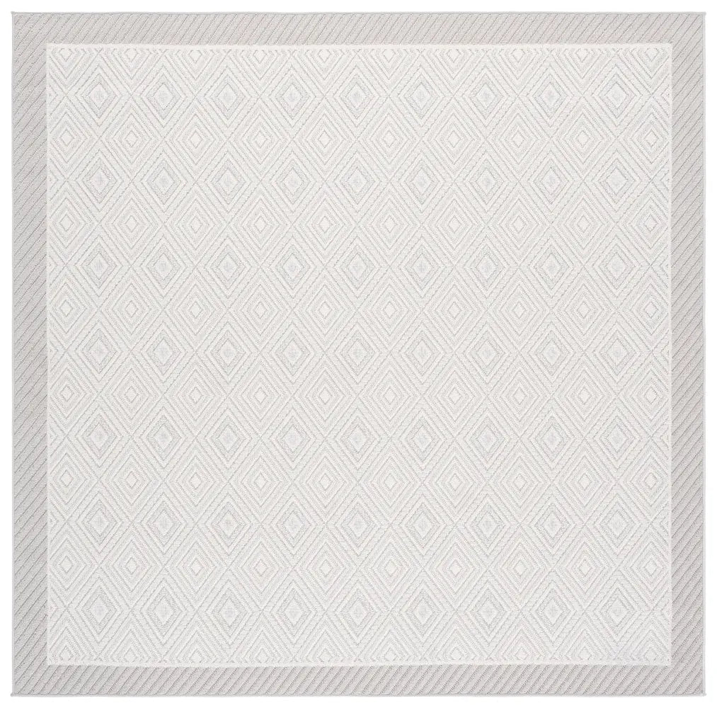 Safavieh Veranda 6'-7" x 6'-7" Rug in Ivory / Grey