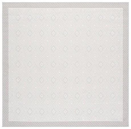 Safavieh Veranda 6'-7" x 6'-7" Rug in Ivory / Grey