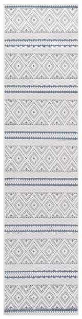 Safavieh Veranda 2'-2" x 9'-0" Rug in Ivory / Blue Grey