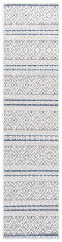 Safavieh Veranda 2'-2" x 9'-0" Rug in Ivory / Blue Grey