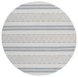 Safavieh Veranda 6'-7" x 6'-7" Rug in Ivory / Blue Grey