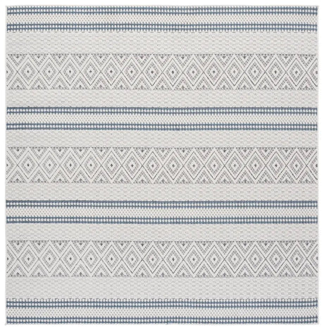 Safavieh Veranda 6'-7" x 6'-7" Rug in Ivory / Blue Grey