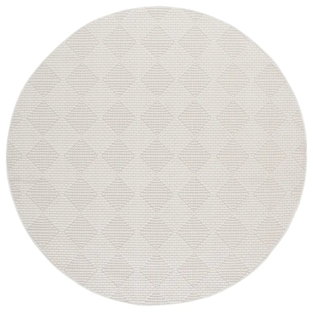 Safavieh Veranda 6'-7" x 6'-7" Rug in Ivory / White