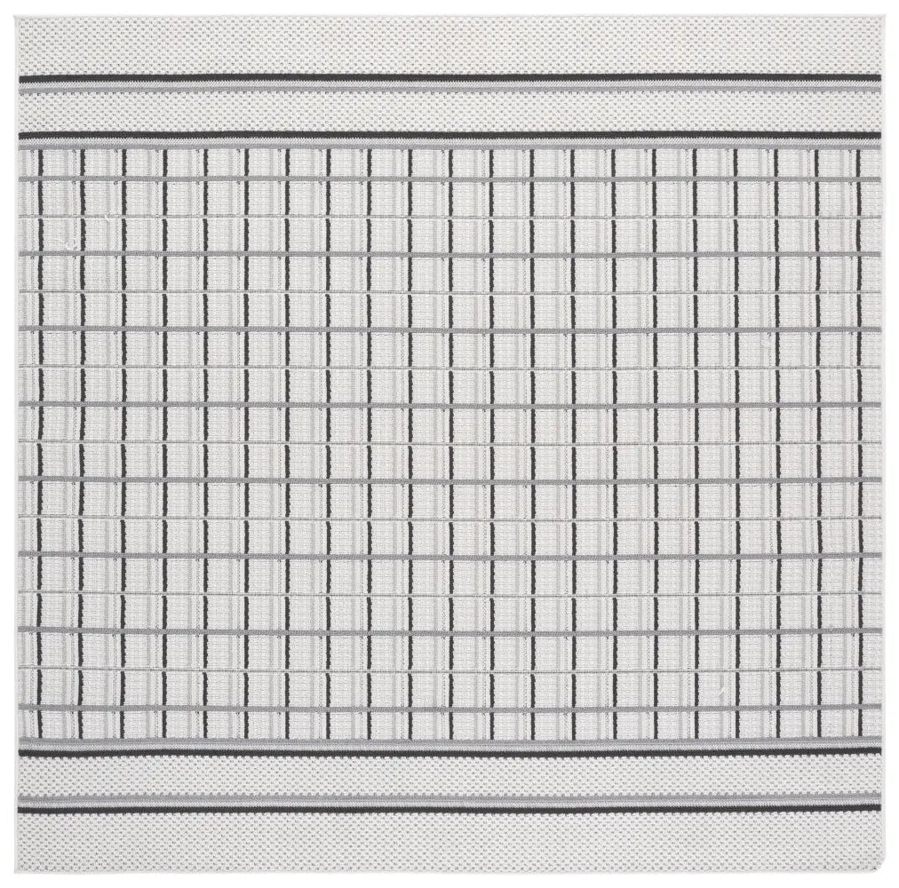 Safavieh Veranda 6'-7" x 6'-7" Rug in Grey / Dark Grey