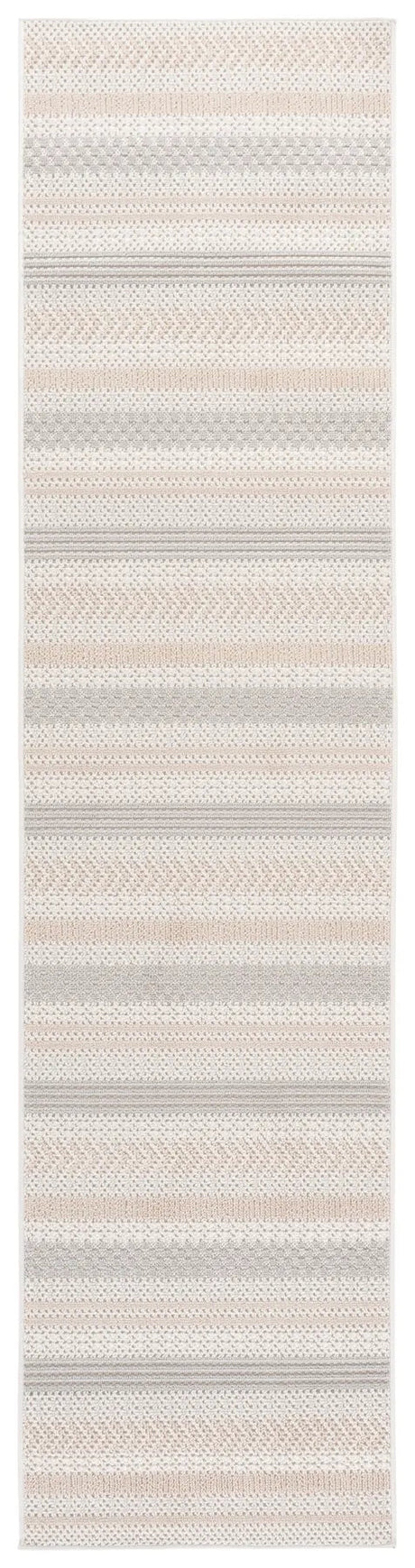 Safavieh Veranda 2'-2" x 9'-0" Rug in Ivory / Beige Grey