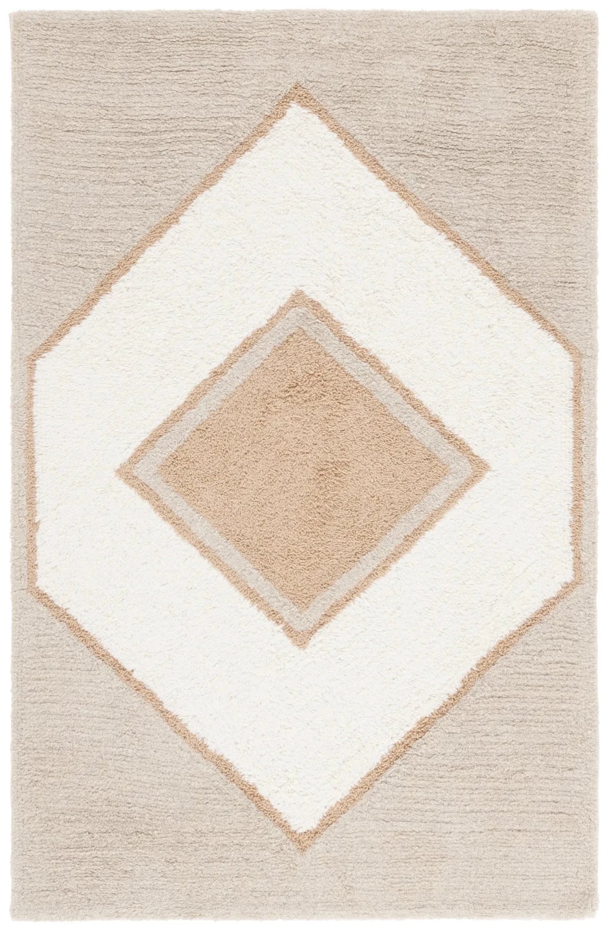 Safavieh Vermont 4'-0" x 6'-0" Rug in Ivory / Brown