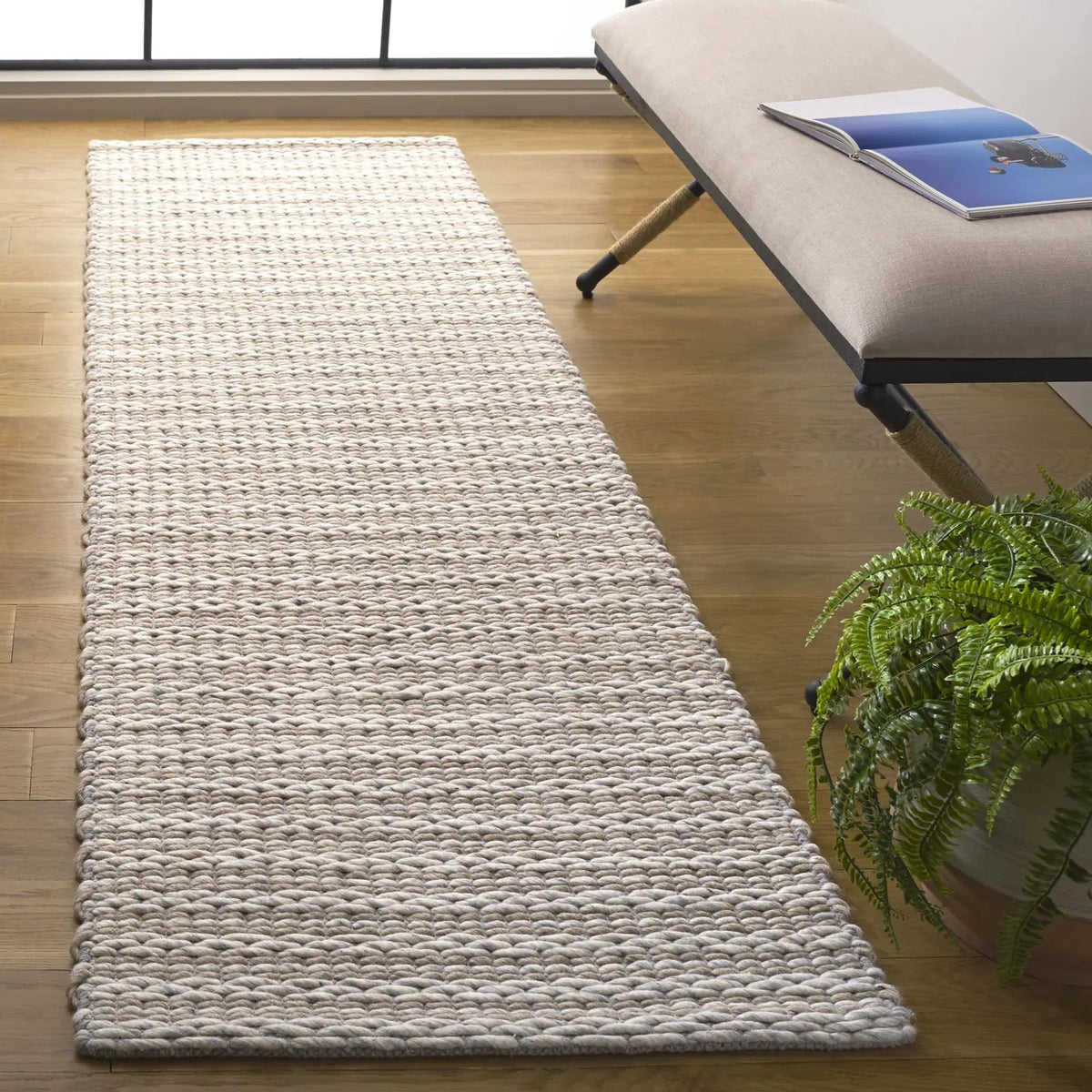 Safavieh Vermont 2'-3" x 8'-0" Rug in Brown / Silver
