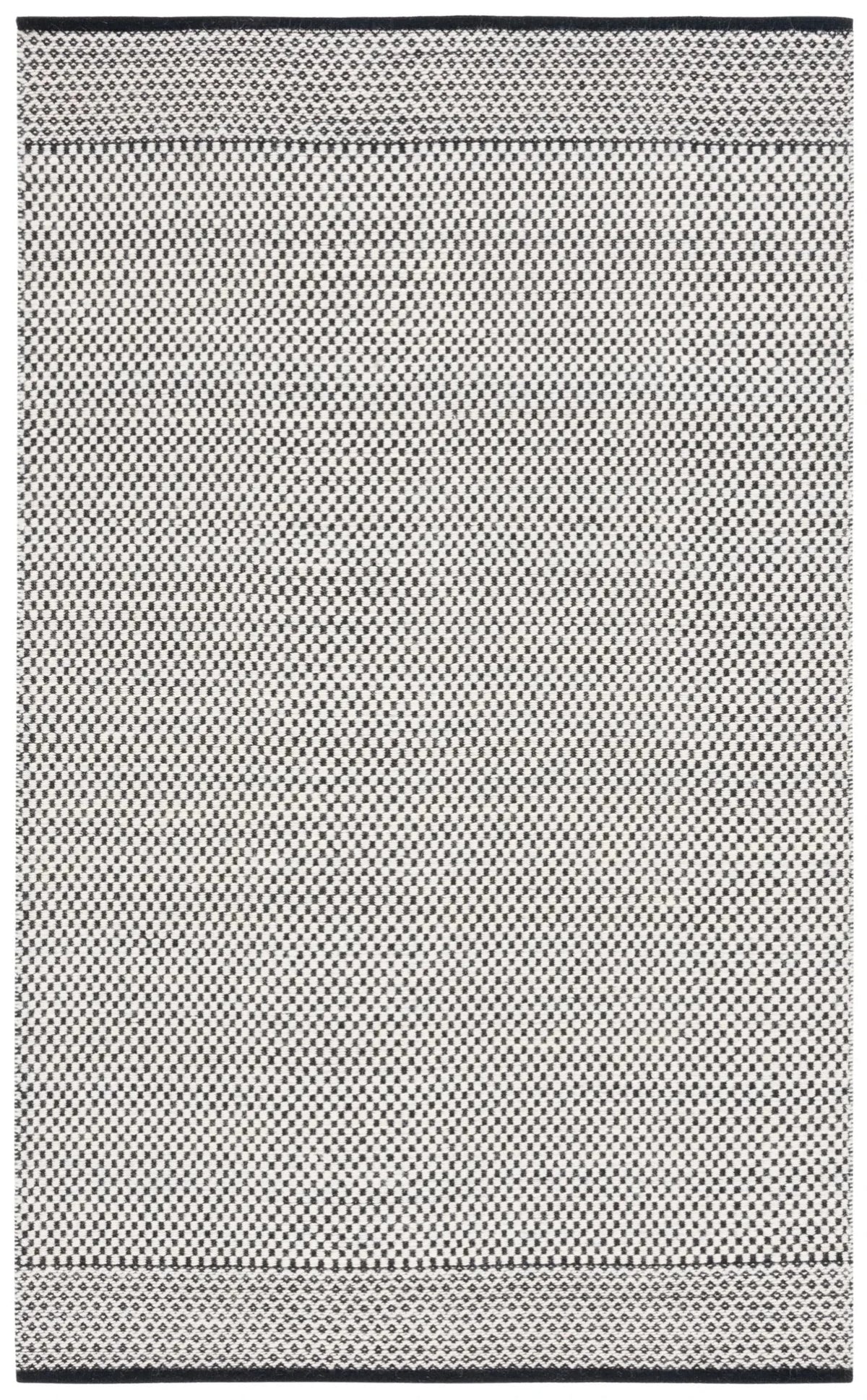 Safavieh Vermont 4'-0" x 6'-0" Rug in Black / Ivory
