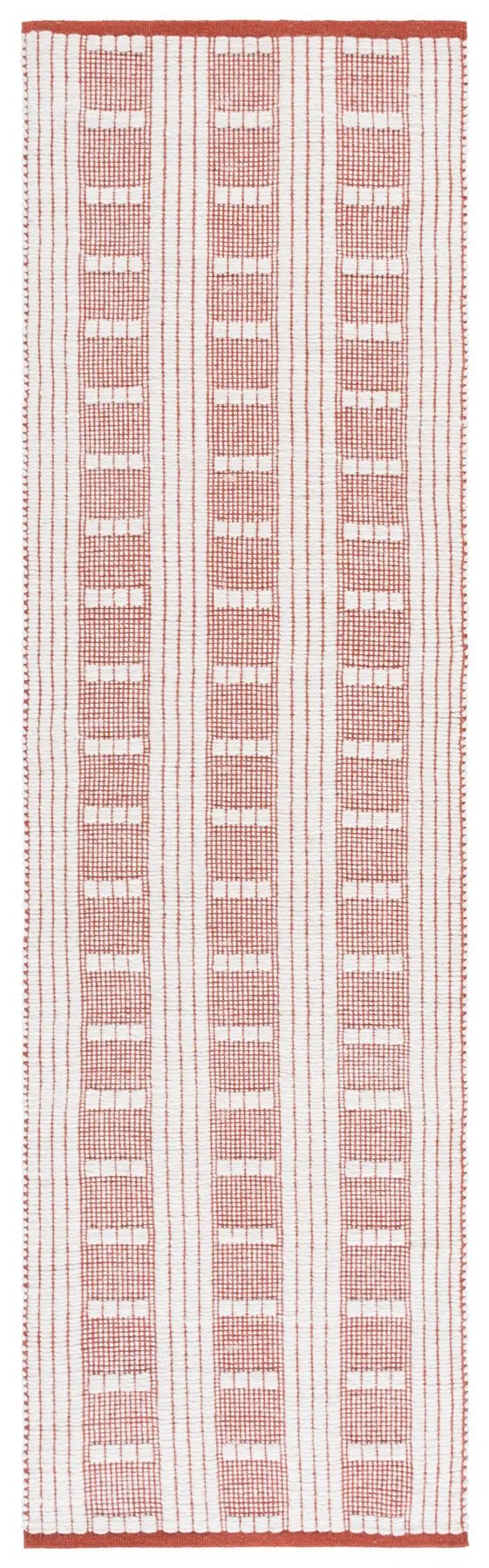 Safavieh Vermont 2'-3" x 8'-0" Rug in Rust / Ivory