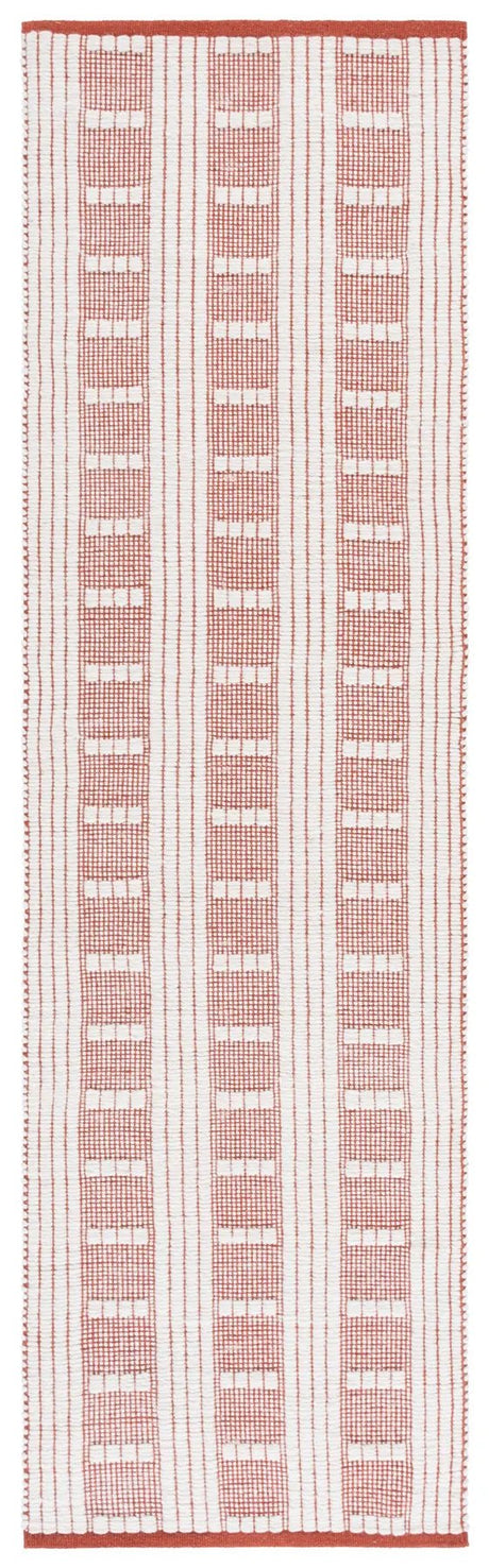 Safavieh Vermont 2'-3" x 8'-0" Rug in Rust / Ivory