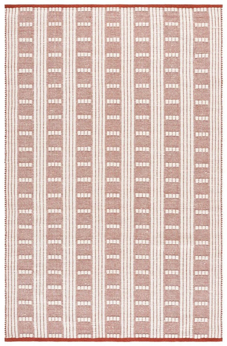 Safavieh Vermont 5'-0" x 8'-0" Rug in Rust / Ivory