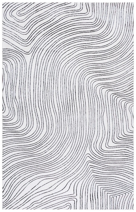 Safavieh Versailles 4'-0" x 6'-0" Rug in Ivory / Black