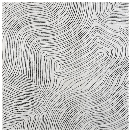 Safavieh Versailles 6'-0" x 6'-0" Rug in Ivory / Black