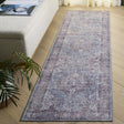 Safavieh Vintage Heriz 800 2'-3" x 8'-0" Rug in Red / Blue
